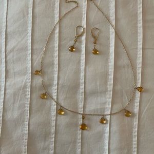 14к gold beads set,